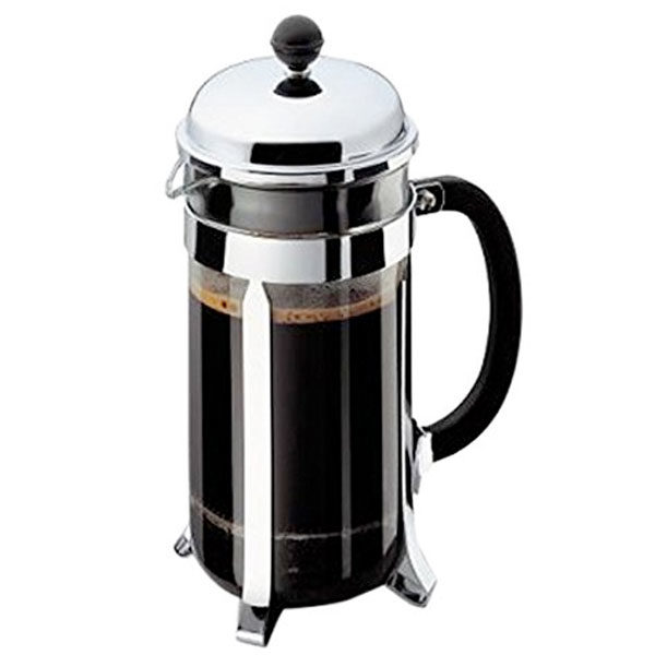 BODUM Chambord French Press Coffee Maker, 34 Ounce, Stainless Steel 