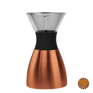 asobu Insulated Pour Over Coffee Maker, 32 oz, Copper