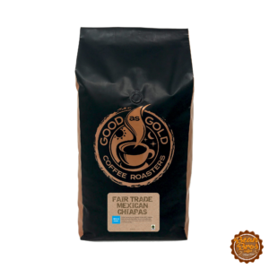 Good As Gold Mexican Chiapas, Whole Bean, Medium Roast, 5 lb