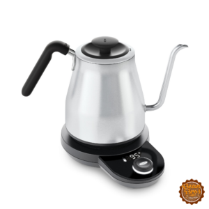 OXO Brew Pour Over Gooseneck Electric Kettle, Adjustable Temperature, 1 L, Stainless Steel